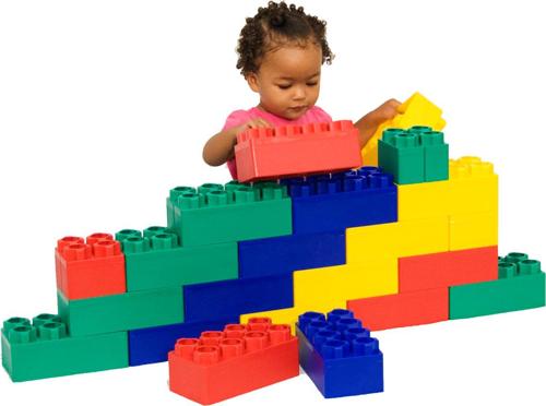 24pc Kids Adventure Jumbo Blocks Beginner Set includes 20pc Giant 8*4 and 4pcs of 4*4 Building Blocks for Toddlers