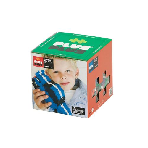 Plus-Plus - Open Play Building Set - 1200 pc Basic Mix - Construction Building STEM | STEAM Toy, Interlocking Mini Puzzle Blocks for Kids
